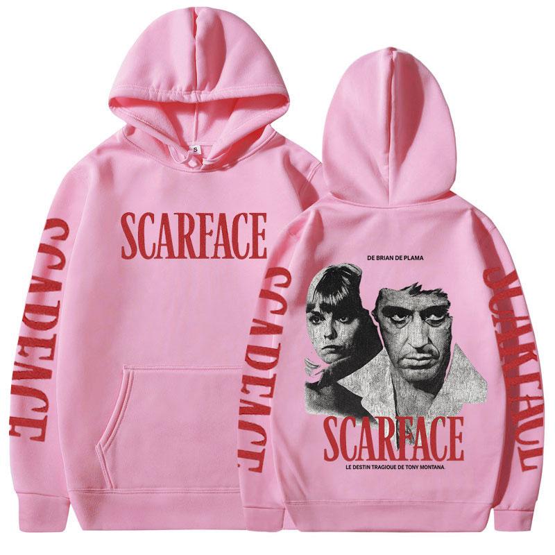 Gang Movie Scarface Hoodies Tony Montana Face Al Pacino Sweatshirts Men Women Clothing Oversized Long Sleeves Fleece Pullovers