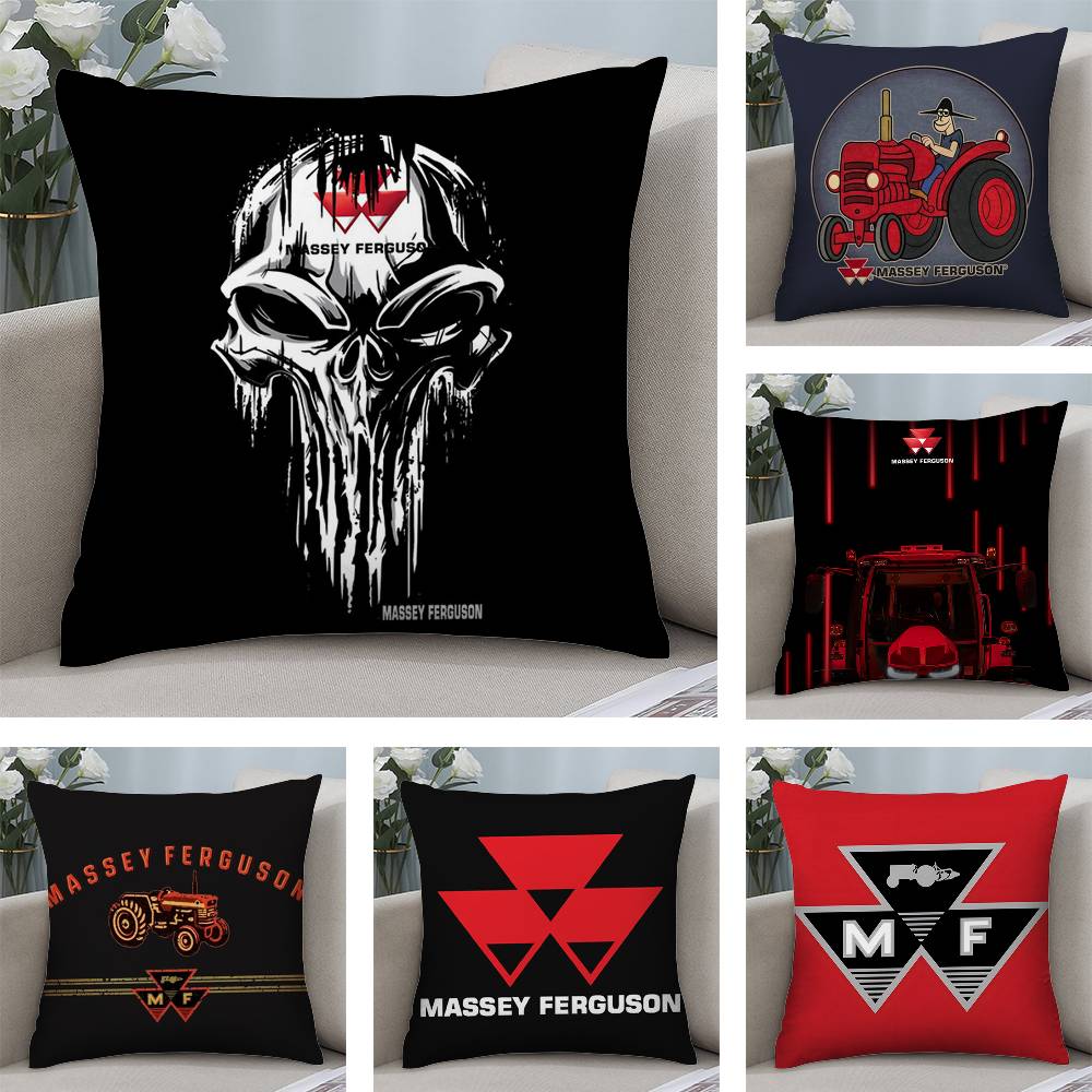 M-Massey F-FergusonS Pillow Case Sofa Short Plush Double-sided HD Printing Room Home Office Gift Cushion Cover