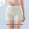 Damen Anti-Licht Nahtlose Eis Seide Boxer Sicherheitsshorts - Große Größen, Weiß