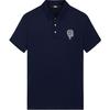 Comfortable Loose Short Sleeve Button Print Polo Shirt Men Tops 236M1745330