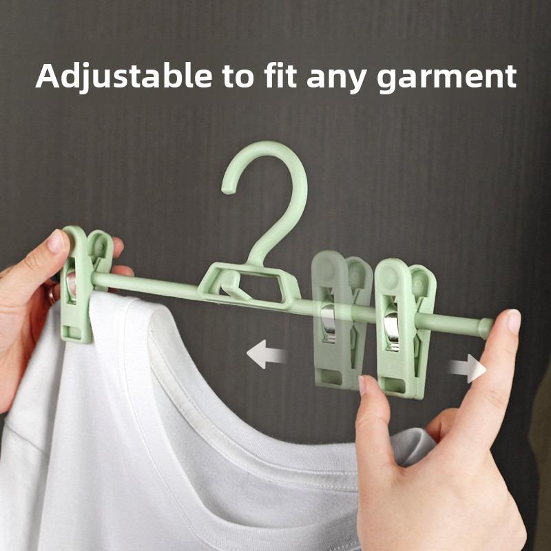 Adjustable Hanger, Trouser Rack, Underwear Clip, Seamless Skirt Rack, Multi-functional Storage