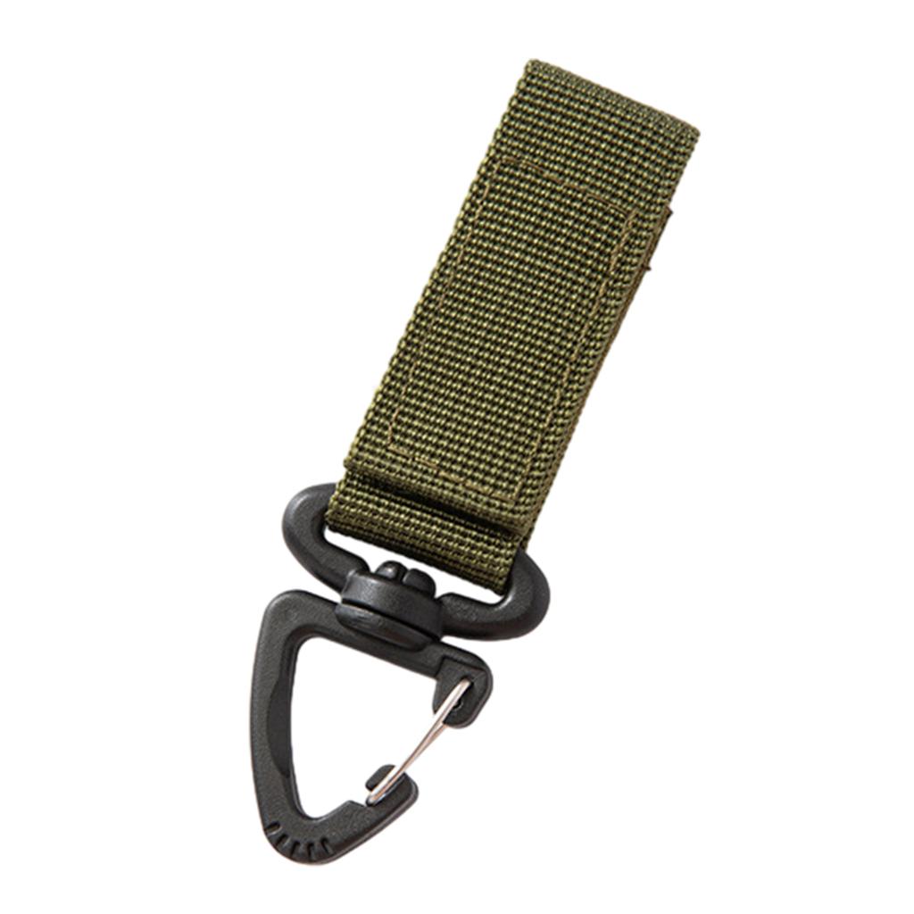 3 Pcs Tactically Belt Hanging Carabiners Hook Belt Clip Key Buckle 360 Degree Rotating Nylon Webbing Buckle Strap Clip