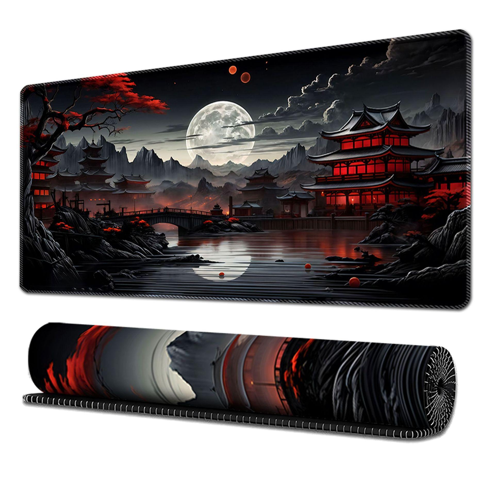 Extra-large stitched-edge mouse pad 300*800*3mm