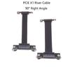 Pcie 3.0/4.0 X1 Riser Cable 90 Degree Right Angle Pcie Extension Cable Adapter Pcie Express Riser Card Ribbon Extender