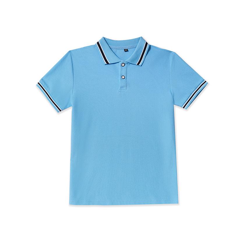 2022 Blue School Uniform Set: Summer Short Sleeve Sportswear for Primary, Junior High & High School