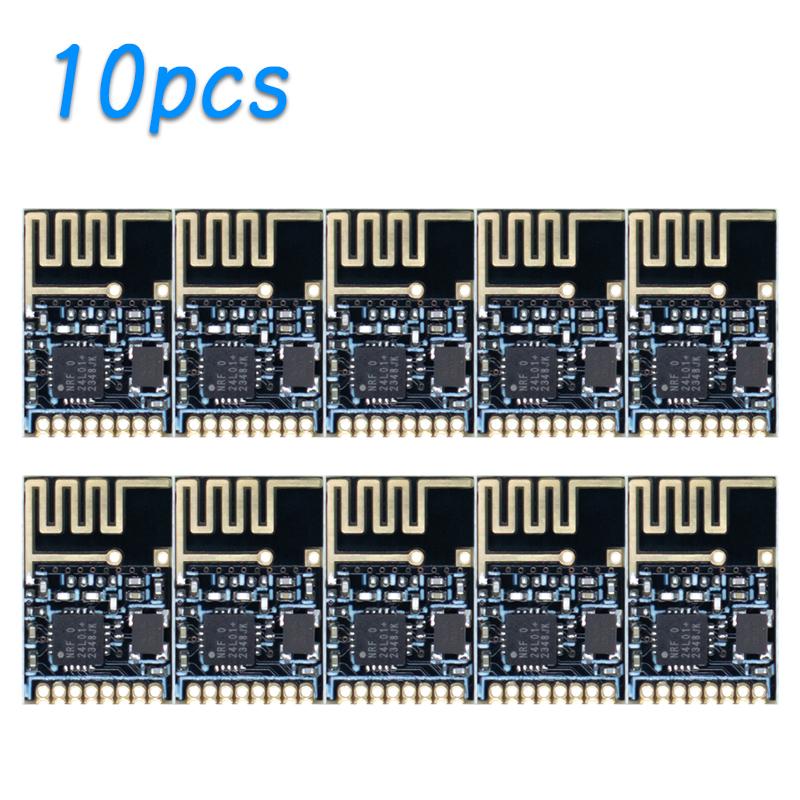 LIZAO 5/10 Stück NRF24L01+ 2,4G Drahtloses Sendeempfänger-Modul-Kit Mini Power Enhanced SMD-Version für Arduino Roboter Drahtlose Projekte