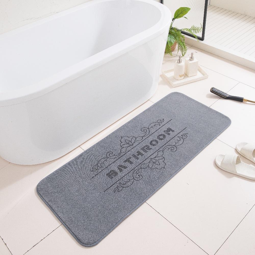 3D Carved Three-Dimensional Bathroom Floor Mat Bathroom Non-Slip Foot Mat Home Absorbent Carpet