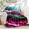 1pc Anime,Action,FantasyTheme Digital Printed Flannel Blanket, Super Soft Plush Fleece Bed Cover, Multi-Function Four Seasons Hypoallergenic
