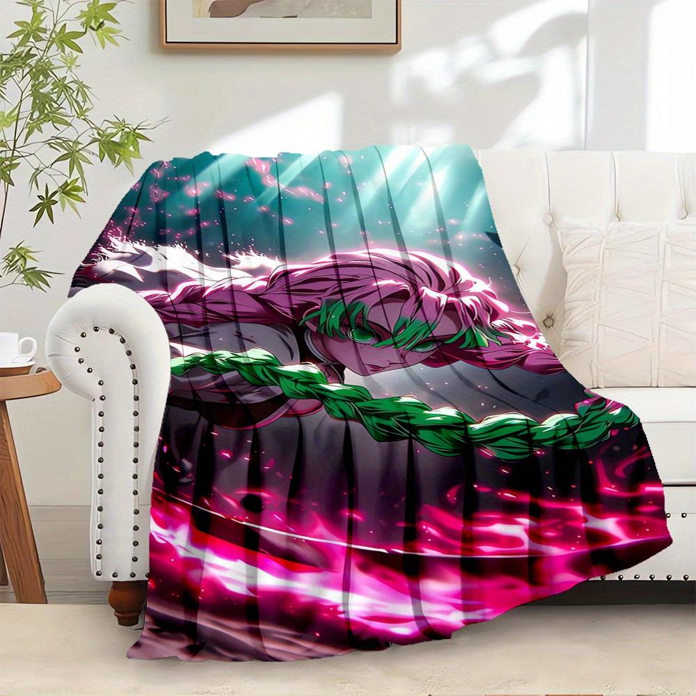 1pc Anime,Action,FantasyTheme Digital Printed Flannel Blanket, Super Soft Plush Fleece Bed Cover, Multi-Function Four Seasons Hypoallergenic