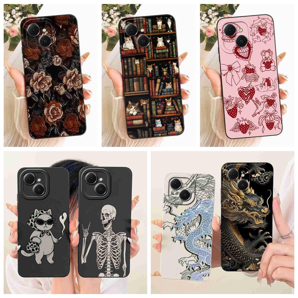 Casing For Tecno Spark 40C 4G KM4k POP 10 Pro Cool Dragon Pattern Protective Shell For Tecno Spark40C Spark 40C Back Cover