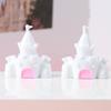 Resin 3D Cartoon Castle Pendant Phone Case Toy Jewelry and Stationery Ornament