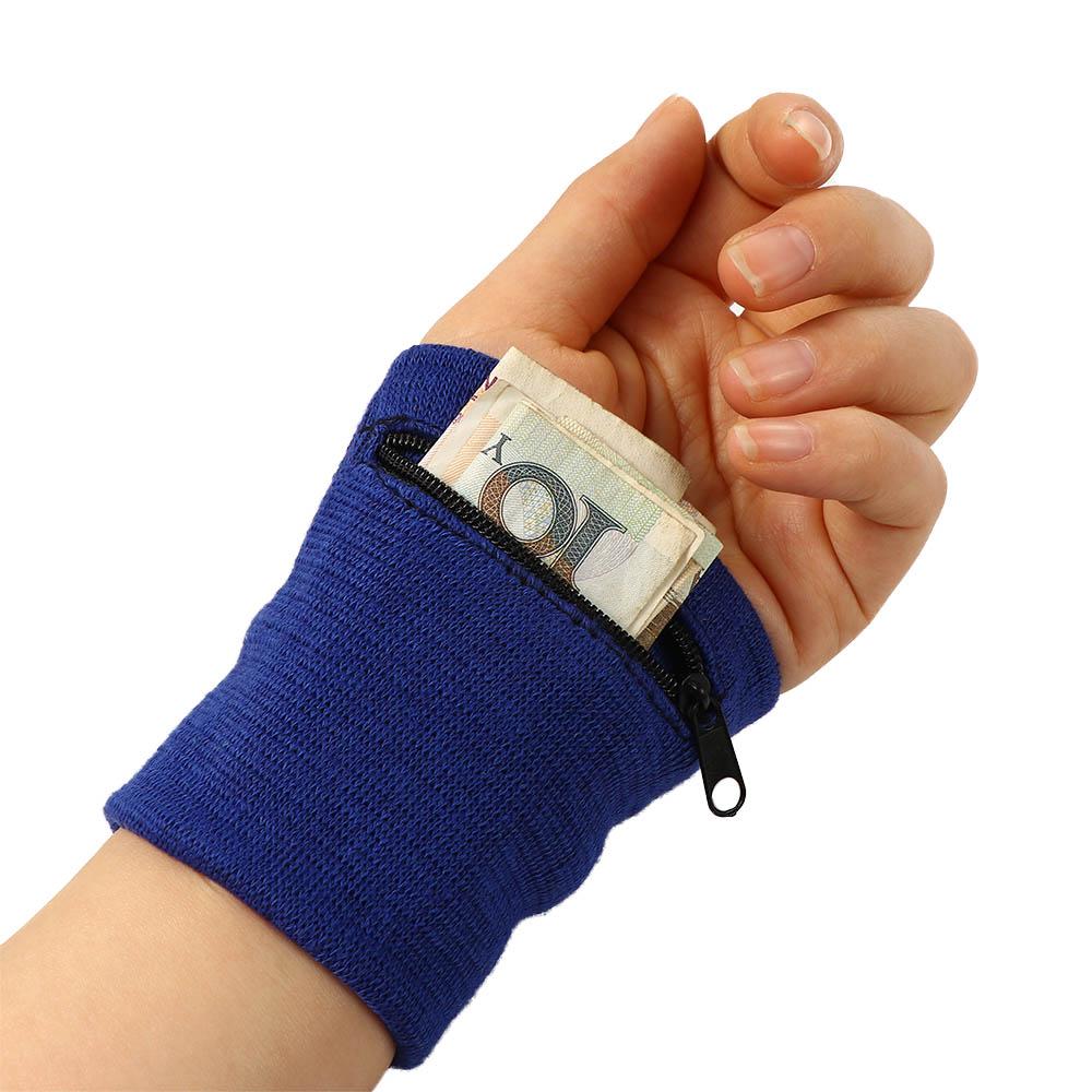 

Band Wrist Protection Breathable Arm Band Bag Zipper Wrist Pouch Running Wristband Wrist Purse Bag червоний