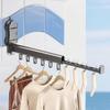 Clothing Drying Rack Wall Mounted Drying Rack For Clothes Retractable Folding Rod Dryer Suction Cup Space Saver Closet Organizer