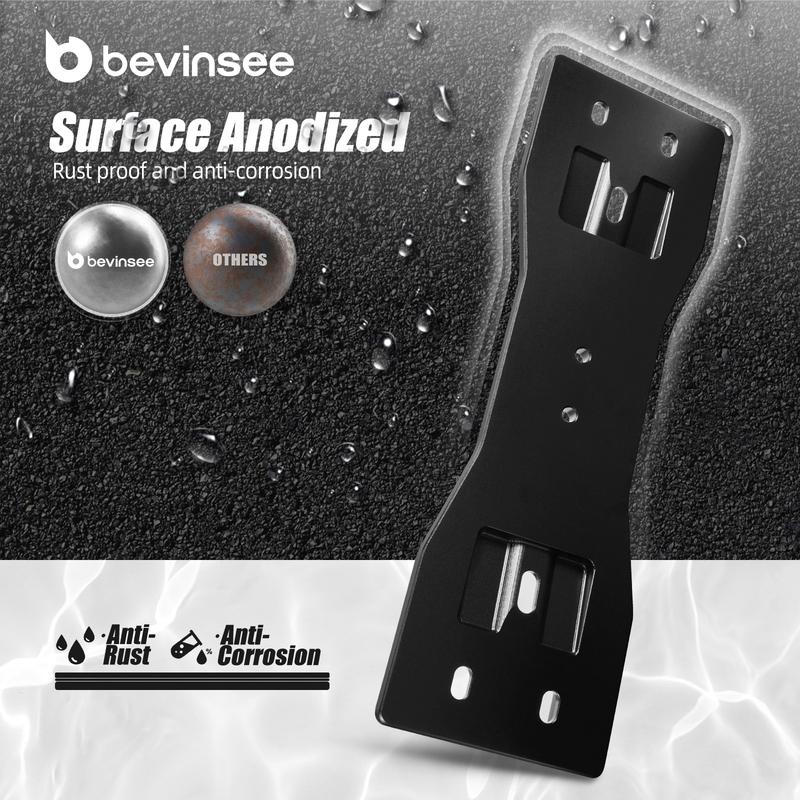 BEVINSEE Aluminium Lower Reinforcement Brace for BMW E90/E92/E93 M3,E46,E87/E88,X1 E84,X3 E83, Replace for 18211436309