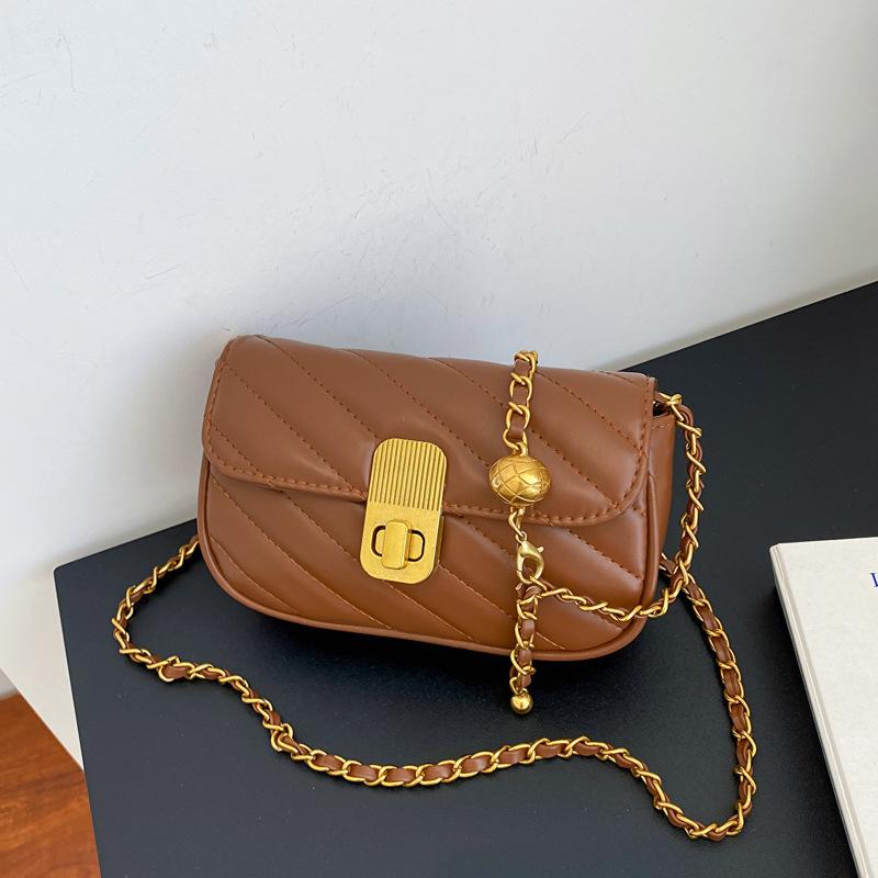 

Premium texture niche popular embroidery thread bag women s bag summer 2024 new chain crossbody small square bag