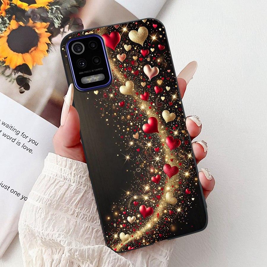 For LG K52 K62 2020 Case Silicone Soft Back Cover For LGK52 K 62 2020 Fashion flower Phone Case Shockproof Protective Bumper