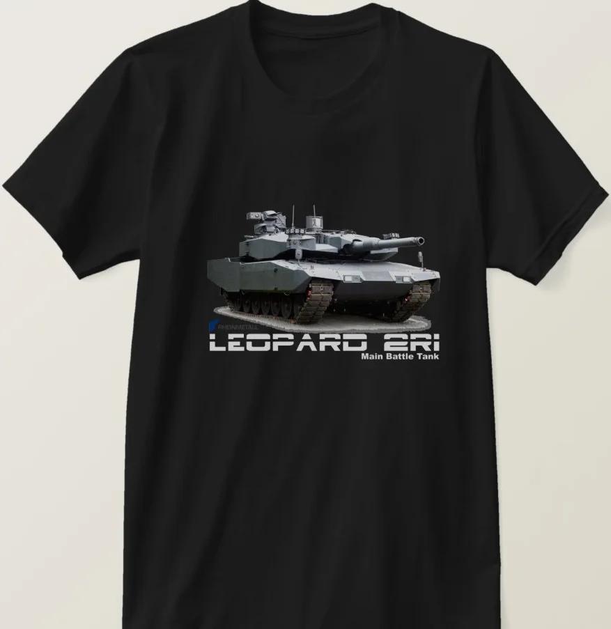 T-shirt Uomo Cotone Estiva Manica Corta Girocollo LEOPARD 2 Revolution Carro Armato Principale Tedesco Nuova S3XL