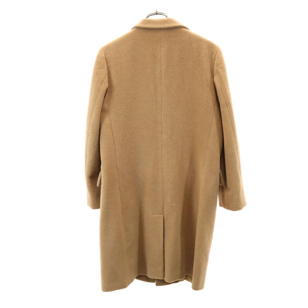 Jil Sander Italian Camel Hair Chester Coat 38 Beige Brown Women Used