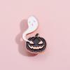 Unique Cartoon Dark Pumpkin Ghost Brooch Stylish Metal Pin For Halloween 2023 Celebration