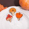 Halloween Adorable Cartoon Plant Series Badge Cute Mushroom Pumpkin Lantern Brooch