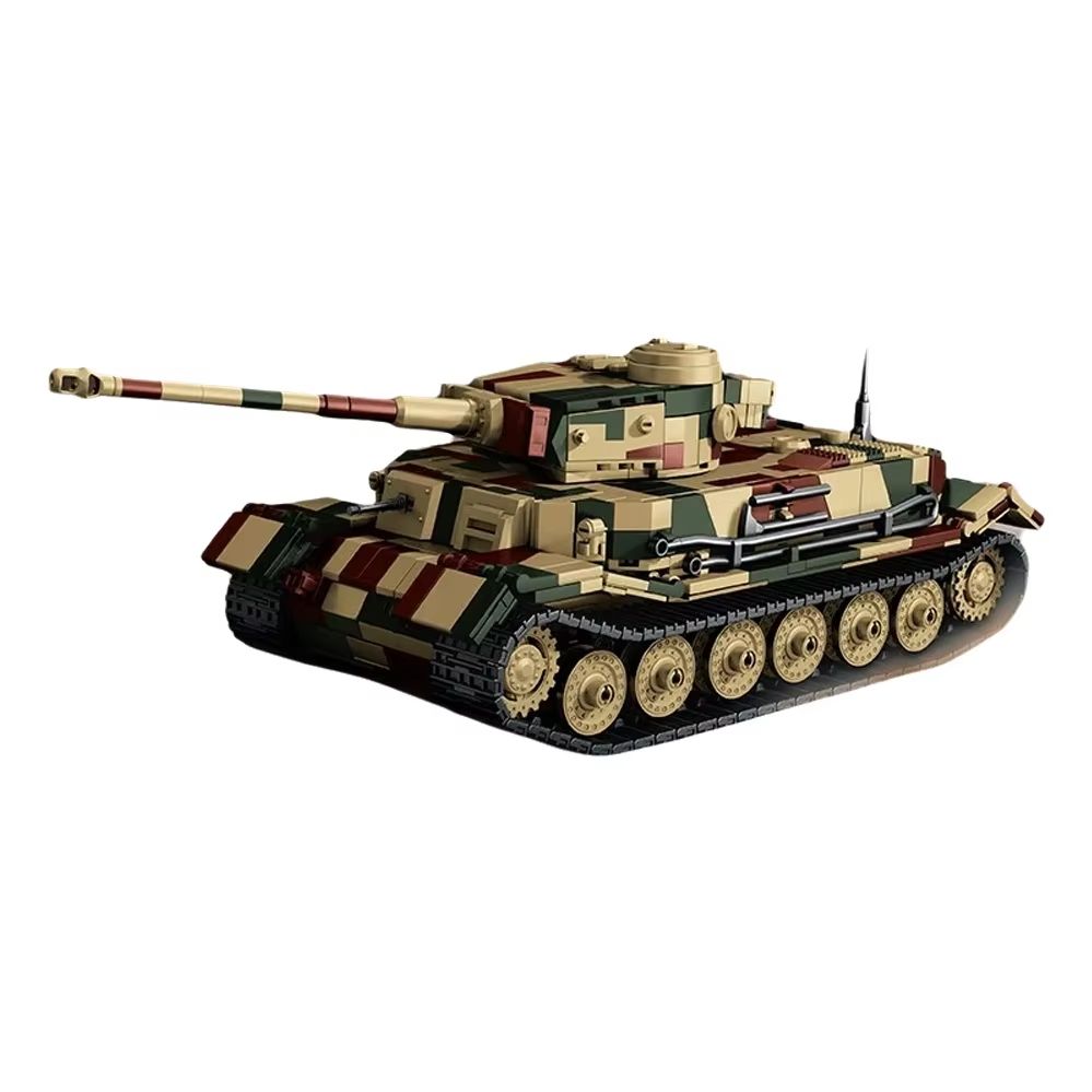 First-Class 1656Pcs Superior-Grade Tiger Combat-Armored-Vehicle Top-Grade P Superior-Grade Assembly Top-Grade No97029 Assembly-Set 97029