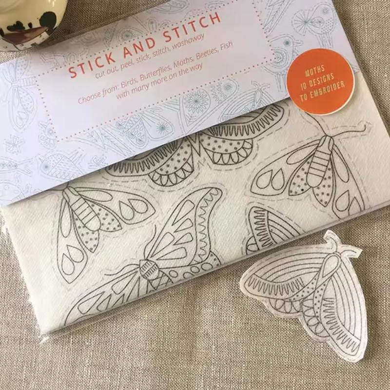 

DIY Water Soluble Embroidery Transfers FLower Stick and Stitch Handmade Embroidery Crafts Sewing Supplies Transfer Paper