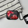 Cherry Flower Print Clear Earphone Cases Cover Case For Airpods 4 2 Pro2 Pro Pro3 3 1