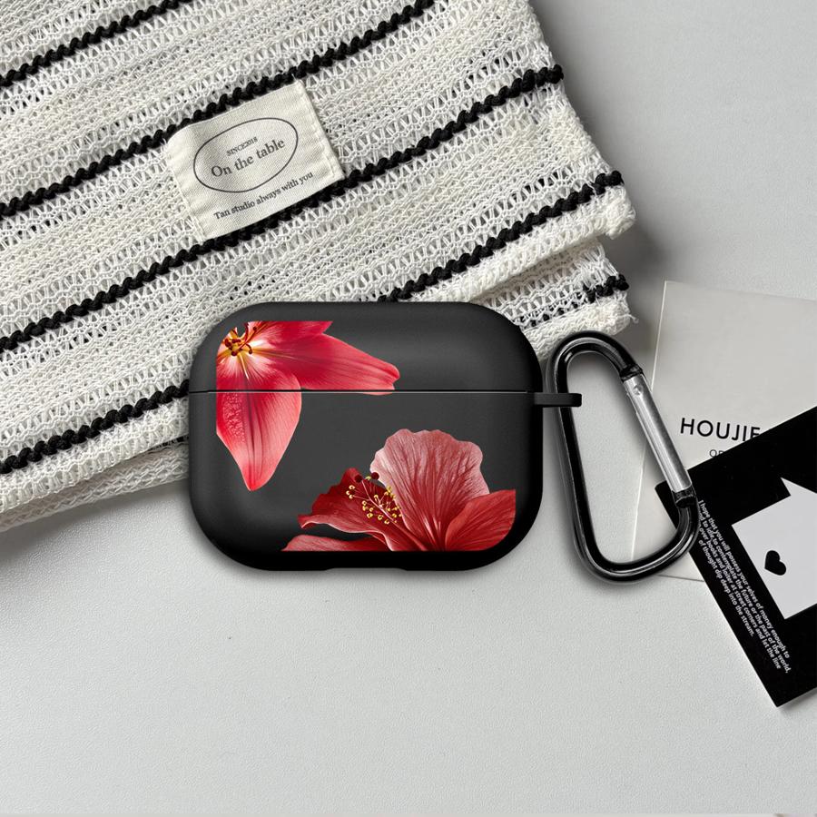 Cherry Flower Print Clear Earphone Cases Cover Case For Airpods 4 2 Pro2 Pro Pro3 3 1