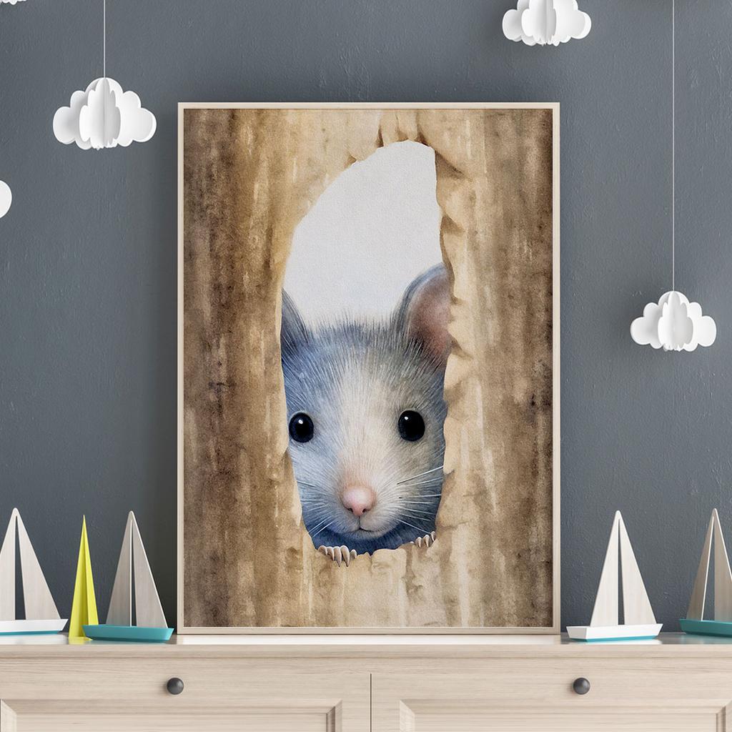 Plakat dla dziecka myszka mysz