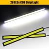 12PCS 12V LED Interior Light Bar, Waterproof 28 LEDs COB Strip Light Super Bright Lights for Truck Boat Bike RV, White