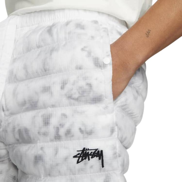 Stussy X Nike Straight-Leg Mid-Rise Casual Pants Men Bottoms Gray DC1093-100