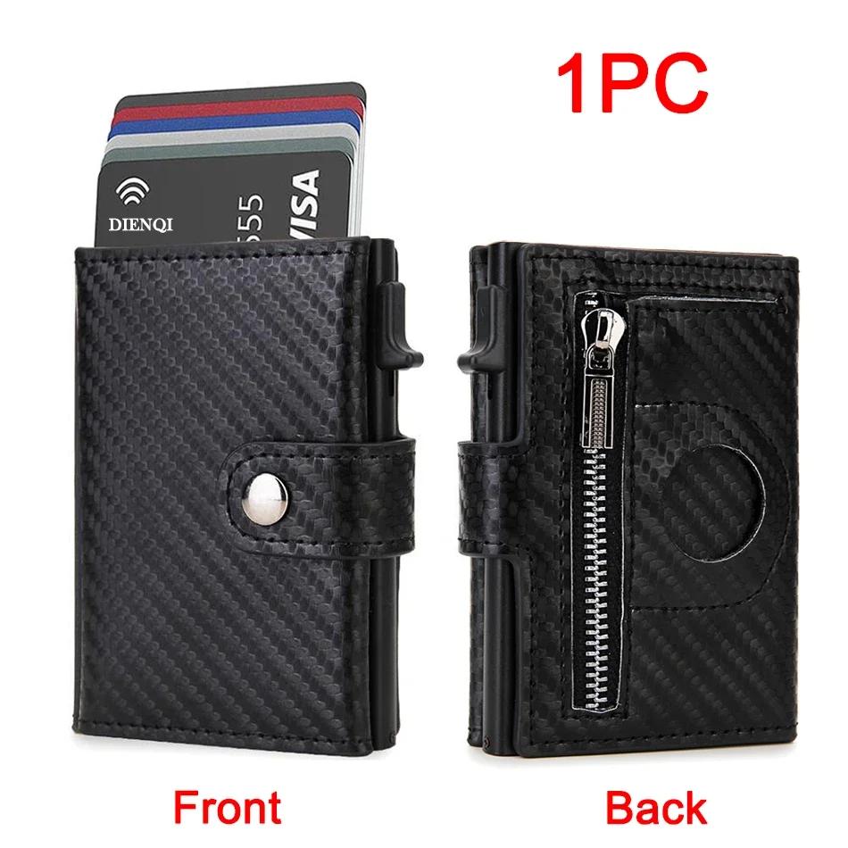 Rfid Leather Airtag Men Wallets Credit Card Holder Wallets for Air Tag Tracker Gifts for Men Custom Slim Wallet Money Bag