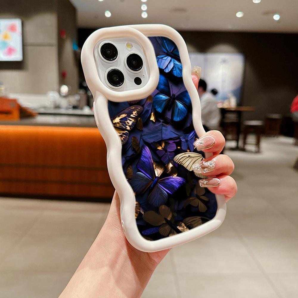 Macaron Soft TPU Phone Case for Xiaomi Poco X3 X5 X6 M6 Pro Redmi 12C 13C Redmi Note 10 11 12 13 Pro 10s 11s 12s Cover Ae65 Butterfly Flower Art Cute