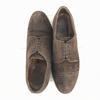 FBINBS HAND WERK Suede Leather Punched Cap Toe Shoes [26.0 / Brown] V-Front Goodyear Welt Business(USED)