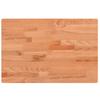 Solid Beech Wood Washbasin Top 80 x 40 x 4 cm