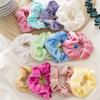 Matte Textur Große Haargummis Weiche Hochelastische Haarbänder Frauen Ponytail Halter Saisonale Tägliche Haarstyling Accessoires