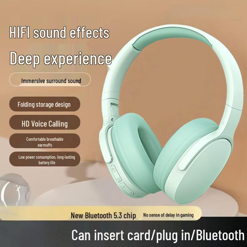Deep Bass Wireless Bluetooth Gaming Over-Ear Headphones P2961 - High-Quality Sound for Esports and Music