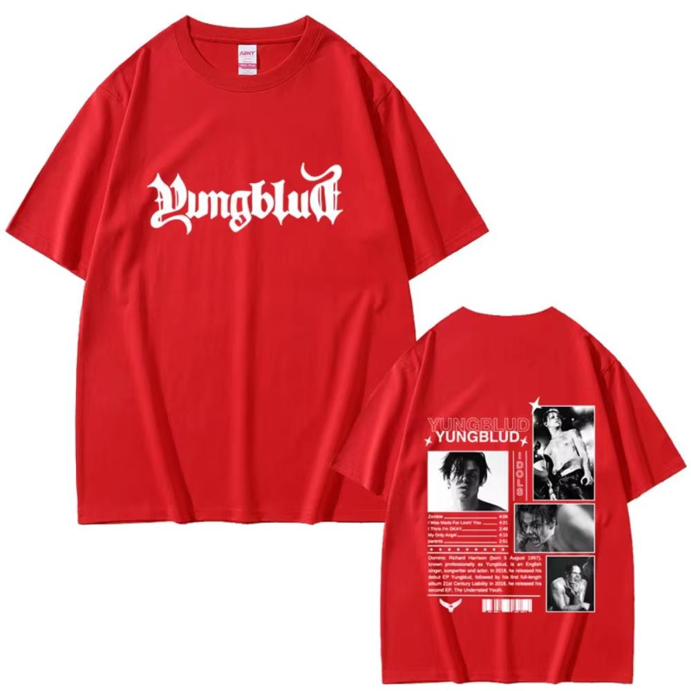 Yungblud IDOLS Tour 2025 Graphic T-shirts Men Women Fashion Hip Hop Gothic Streetwear Male Casual Soft Cotton Oversized T Shirts