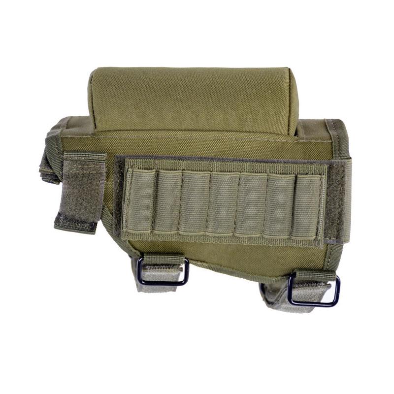 Outdoor Hunting Shotgun Bullets Holder Tactical Shooting 98K Rifle Gun Ammo Pouch Bag Tactical Cheek Rest Bullets Buttstock Pack