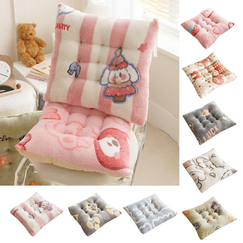 

Square Seat Cushion 40*40cm Back Cushion Portable Chair Pad for Home&Office 03