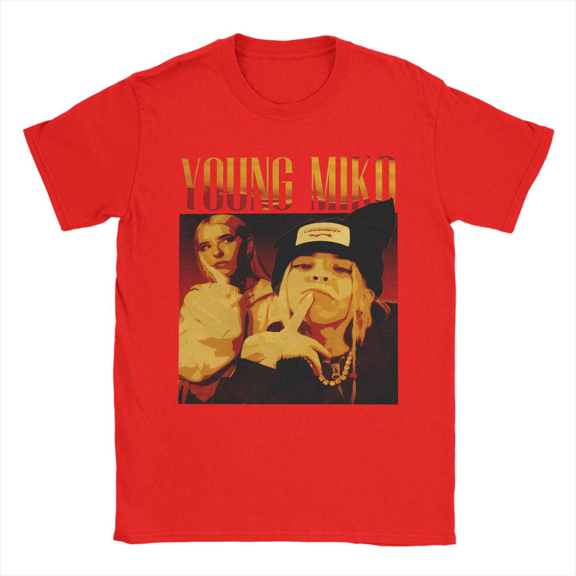 Funny Singer Young Miko Rapper TShirt Men Crew Neck 100 Cotton T Shirt Short Sleeve Tees Graphic Printed Tops S