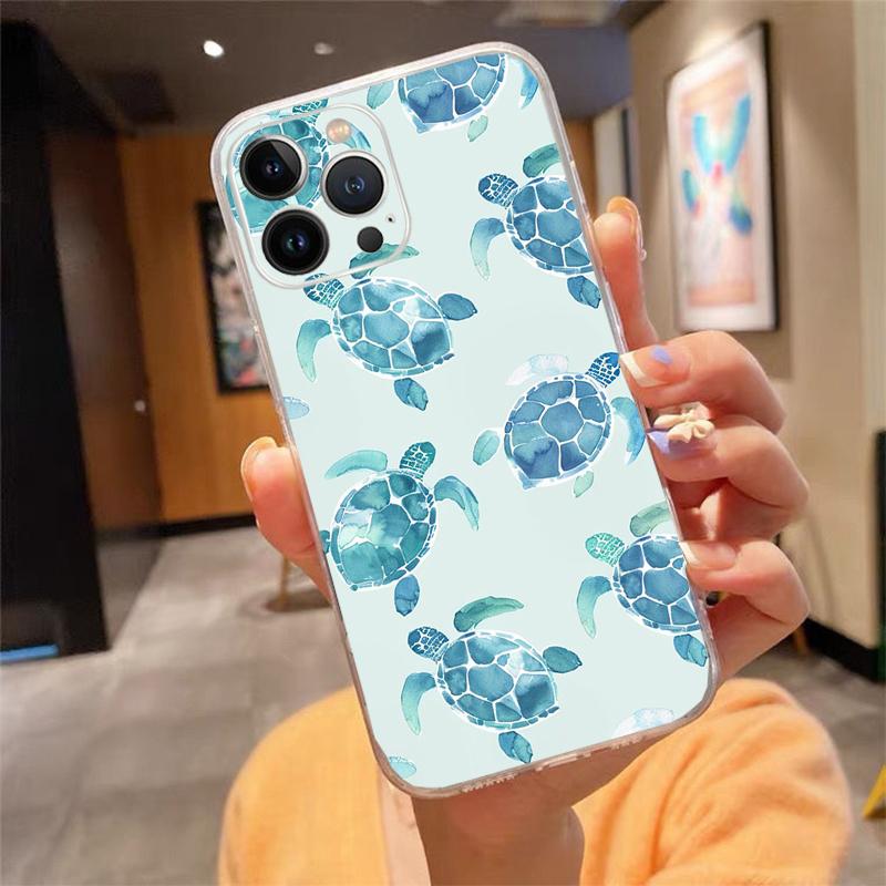 Sea Turtles Phone Case Carcasa Funda For iPhone 17 Pro Max Air 17 16 15 14 13 Pro Max 15 16 Pro 15Plus