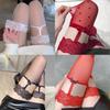 Women's Lace Top Thigh High Stockings Anti-skid Silicone Lace Stockings Silk Stockings Tights Sexy Over The Knee Socks