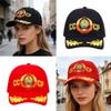 Soviet Union Letters Embroidered Cotton Baseball Cap Adjustable Fashion Outdoor Hat For Men And Women