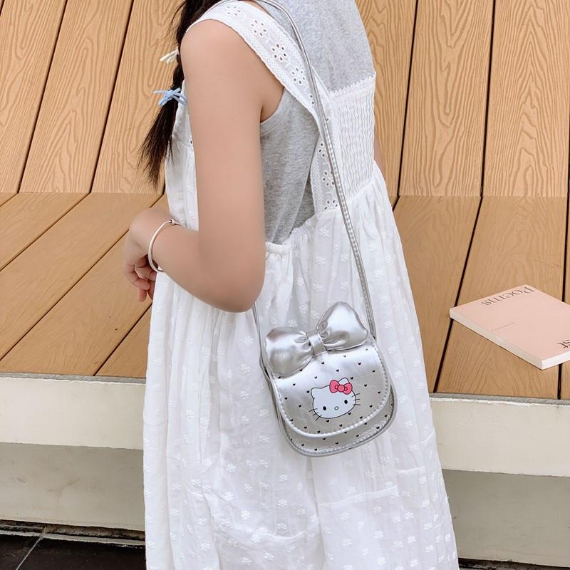 Cat Children Cute Mini Pouch Seam Stitching Versatile Casual Outfits