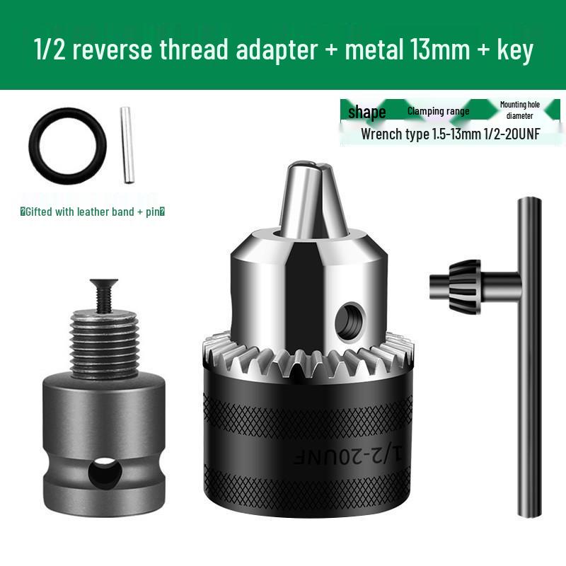 Multi-Functional Electric Drill Chuck and Air Impact Wrench Adapter