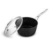 Casserole Aluminium Forge 20cm 2.2l Effet Pierre Couvercle Verre Tfi Hight_cas20tfi Durand Dupont