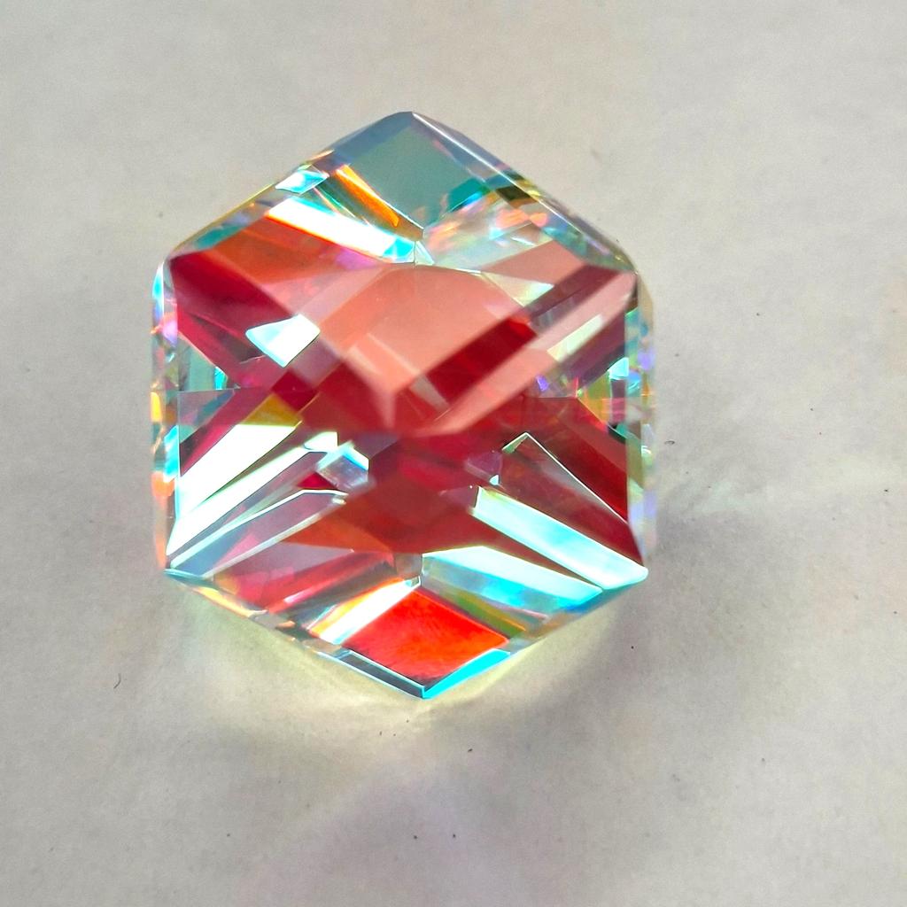 Natural Mystic Quartz Faceted Hexagonal Cut 106-108 Ct Beautiful Loose Gemstone