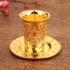 Silver Plated Kiddush Cup Nickel Plated Wine Cup With Saucer Je Shabbos Goblet Passover For Havdalah Passover Gift