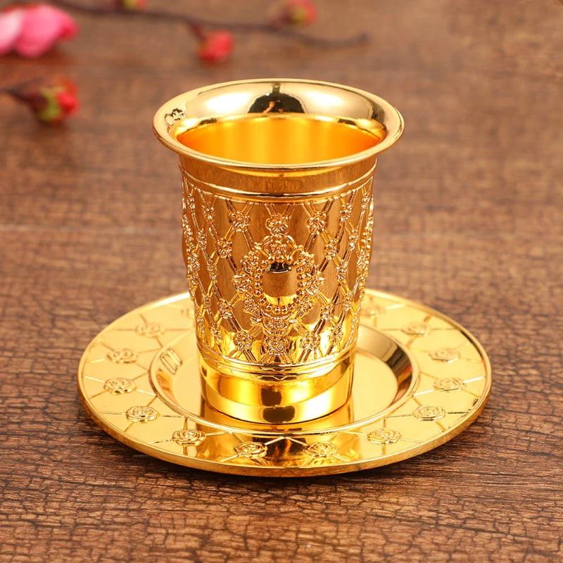 Silver Plated Kiddush Cup Nickel Plated Wine Cup With Saucer Je Shabbos Goblet Passover For Havdalah Passover Gift